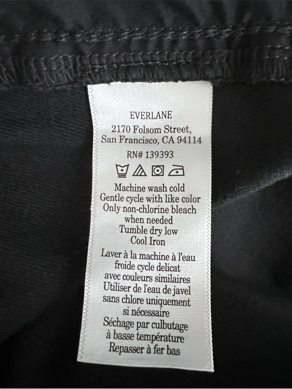 New Everlane THE EASY PANT in Black Size M